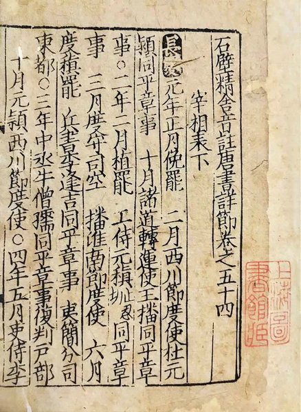 嘉德通訊119期·拍場(chǎng)擷珍  宋本《石壁精舍音注唐書(shū)詳節(jié)》跋